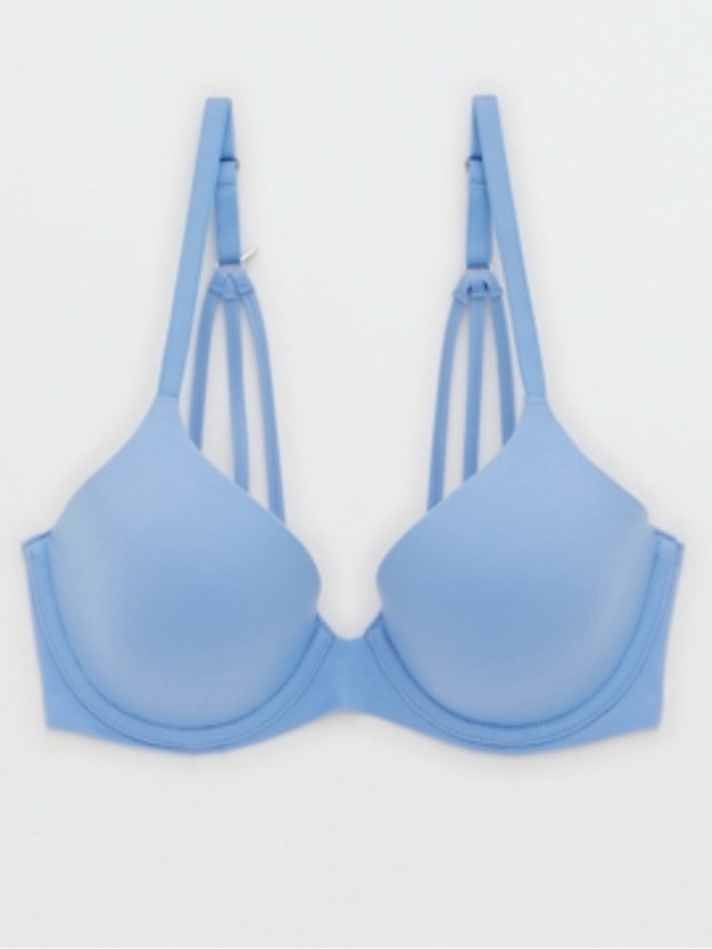 Aerie, Sunnie Full Coverage Lightly Lined Strappy Bra, 36D, Sky Blue, NWT